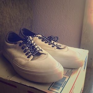 Converse Suede Cream Laced Cap Toe